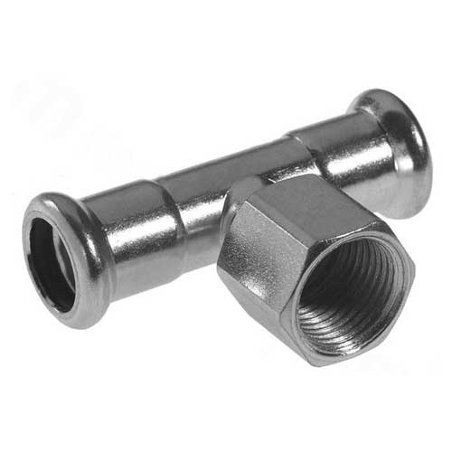 Тройник с внутренней резьбой press 15хRp1/2"х15