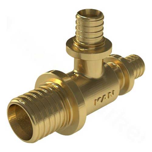 Тройник редукционный латунный 20/14/14