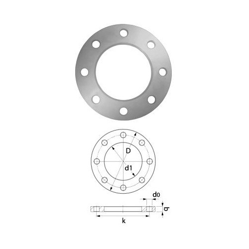 Фланец стальной PN16 размер 90
