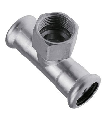 Тройник с внутренней резьбой press 88,9хR3/4"х88,9