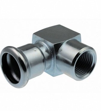 Отвод с внутренней резьбой press - короткий 22×R½