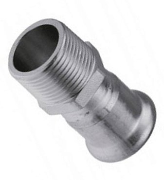 Соединитель с наружней резьбой Inox press 15xR1/2"